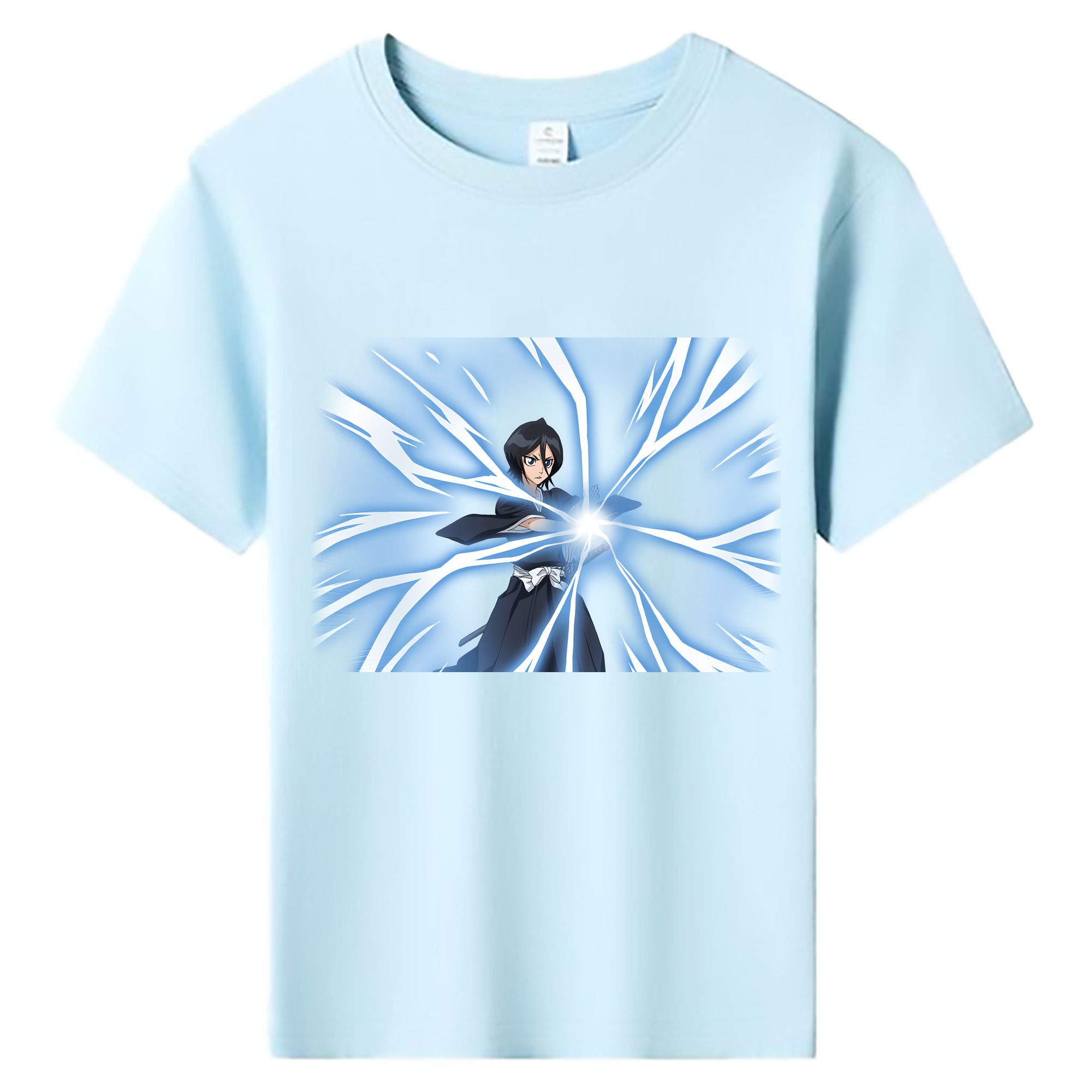 （画像用） ブリーチ 朽木ルキア BLEACH Kuchiki Rukia 綿100％キッズTシャツ（フロントプリント）